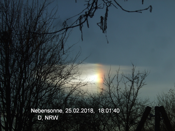 Nebensonne 25.02.2018 Nebensonne 25.02.2018, NRW